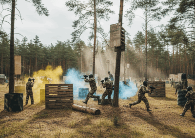 bezpieczeństwo gry w paintball